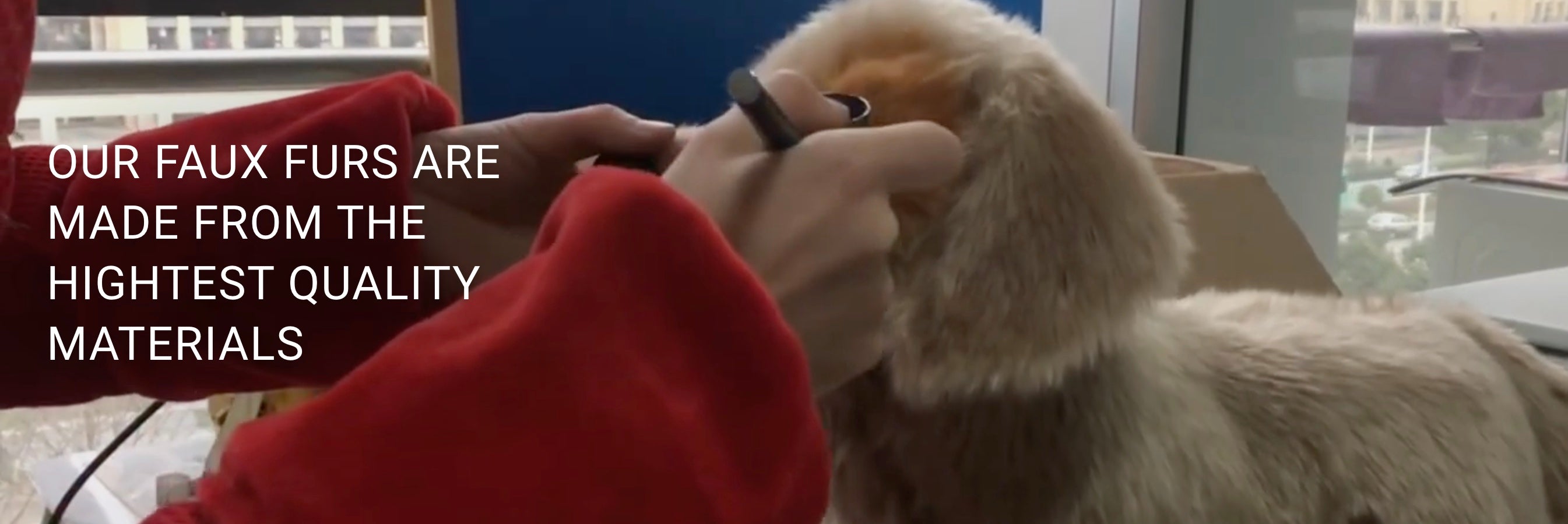 Load video: Our faux furs are made from the hightest quality materials